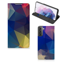 Samsung Galaxy S21 Plus Stand Case Polygon Dark