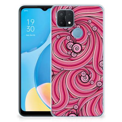 OPPO A15 | Hoesje maken | Swirl Pink