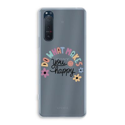 Happy days: Sony Xperia 5 II Transparant Hoesje