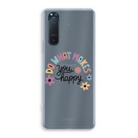 Happy days: Sony Xperia 5 II Transparant Hoesje