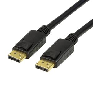 LogiLink CV0120 DisplayPort-kabel DisplayPort Aansluitkabel DisplayPort-stekker, DisplayPort-stekker 2.00 m Zwart