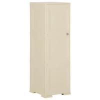 Opbergkast hout-look 40x43x125 cm kunststof angorawit