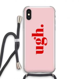 Ugh: iPhone XS Transparant Hoesje met koord