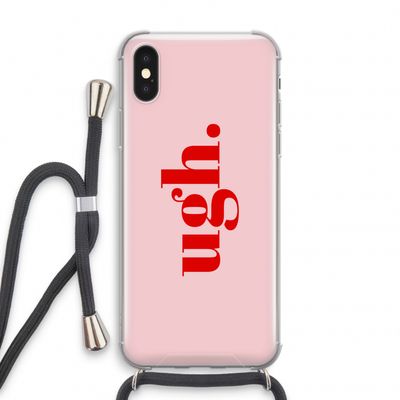 Ugh: iPhone XS Transparant Hoesje met koord