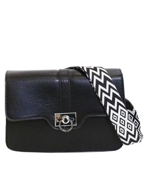 Schoudertas Aztec Zwart