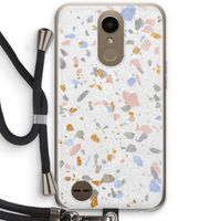 Terrazzo N°8: LG K10 (2017) Transparant Hoesje met koord