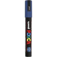 Uni-Posca Posca marker, afm pc-5m, lijndikte 2,5 mm, medium, blauw, 1 stuk
