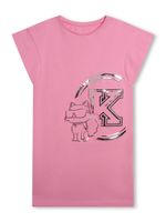 Karl Lagerfeld Kids robe Choupette en coton - Rose - thumbnail