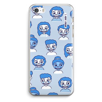 Gezichtjes: iPhone 5 / 5S / SE Transparant Hoesje