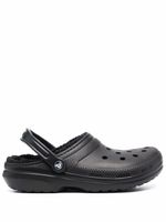 Crocs sandales à fourrure artificielle - Noir