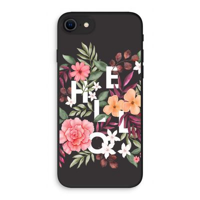 Hello in flowers: iPhone SE 2020 Biologisch afbreekbaar hoesje