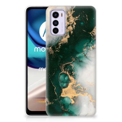 TPU Siliconen Hoesje voor Motorola Moto G42 Marmer Groen TPU Siliconen Hoesje voor Motorola Moto G42 Marmer Groen