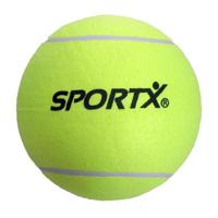 SportX Jumbo Tennisbal - 4x stuks - XXL - geel - 22 cm - speelgoed