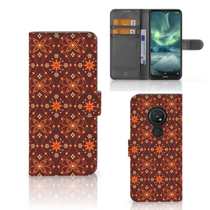 Nokia 7.2 | Nokia 6.2 Telefoon Hoesje Batik Brown