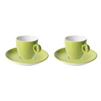 Maastricht Porselein Koffieset Bart Colour 17cl Groen 2 stuk(s)