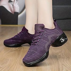 Dansschoenen voor dames met steun voor de voetboog, veterschoenen van mesh met luchtkussen en zachte zool voor maximaal comfort en stijl Lightinthebox