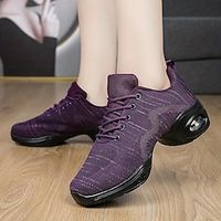 Dansschoenen voor dames met steun voor de voetboog, veterschoenen van mesh met luchtkussen en zachte zool voor maximaal comfort en stijl Lightinthebox