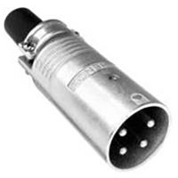 Amphenol EP-4-12 XLR-connector Stekker, recht Aantal polen: 4 Zilver 1 stuk(s)