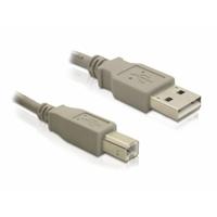 Delock USB-kabel USB 2.0 USB-A stekker, USB-B stekker 3 m Grijs 82216