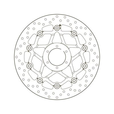 BREMBO Serie Oro remschijf, remschijven voor de moto, zwevend 78B408B4