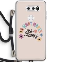 Happy days: LG V30 Transparant Hoesje met koord
