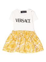 Versace Kids robe courte Regalia à imprimé baroque - Blanc - thumbnail