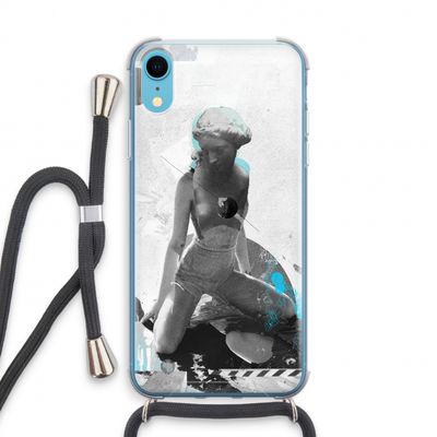 I will not feel a thing: iPhone XR Transparant Hoesje met koord