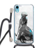 I will not feel a thing: iPhone XR Transparant Hoesje met koord