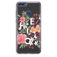 Hello in flowers: Huawei P Smart (2018) Transparant Hoesje