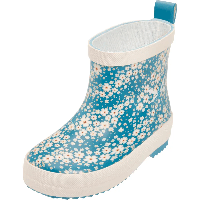 Playshoes halfhoge regenlaarzen Flowers Petrol-27