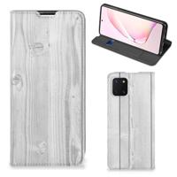 Samsung Galaxy Note 10 Lite Book | Wallet Case | White Wood