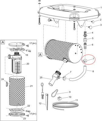 Oase AquaAir onderdelen