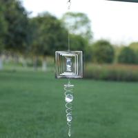 Opvouwbare metalen platen ijzeren draad wind chimes huis Tuin Decoratie (W014)