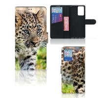 Xiaomi Redmi Note 10 Pro | Telefoonhoesje | Met pasjeshouder | Baby Luipaard
