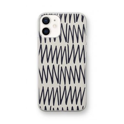 Marrakech Zigzag: iPhone 12 mini Transparant Hoesje