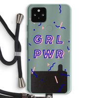 GRL PWR: Pixel 5a 5G Transparant Hoesje met koord