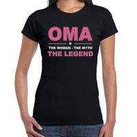 Oma the legend cadeau t-shirt zwart voor dames 2XL  -