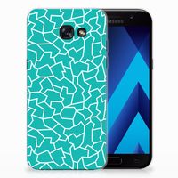 Samsung Galaxy A5 2017 Hoesje maken Cracks Blue