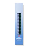 HEMA Huishoudkaarsen ⌀2.2x25cm Ribbel Blauw - 2 Stuks (blauw)