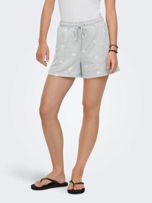 Only Onlluna Bermuda Short S Ub Swt 15371343 Korte Broeken 4982489 Light Grey Melange Smal Dit