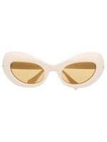 Gucci Eyewear lunettes de soleil à monture oversize - Tons neutres