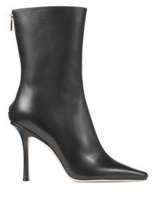 Jimmy Choo bottes Agathe 100 mm à bout pointu - Noir