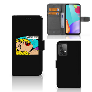 Samsung Galaxy A52 Wallet Case met Pasjes Popart Oh Yes