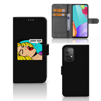 Samsung Galaxy A52 Wallet Case met Pasjes Popart Oh Yes - thumbnail