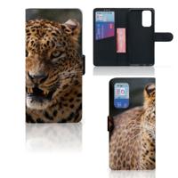 OnePlus 9 Pro | Telefoonhoesje | Met pasjeshouder | Luipaard OnePlus 9 Pro | Telefoonhoesje | Met pasjeshouder | Luipaard