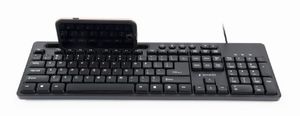 Gembird KB-UM-108 toetsenbord USB QWERTY Amerikaans Engels Zwart