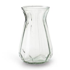 Bloemenvaas - Stijlvol model - helder/transparant glas - 18 x 11,5 cm