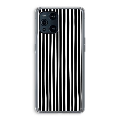 Stripes: Oppo Find X3 Pro Transparant Hoesje