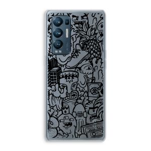 Vexx Black Mixtape: Oppo Find X3 Neo Transparant Hoesje
