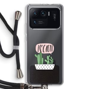 I love cacti: Xiaomi Mi 11 Ultra Transparant Hoesje met koord